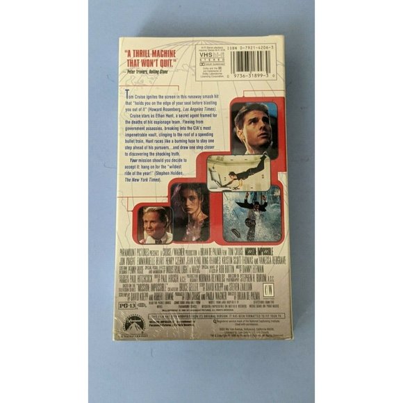 NEW Mission Impossible (Tom Cruise) VHS Tape 1996 New - Factory Sealed - Picture 3 of 6